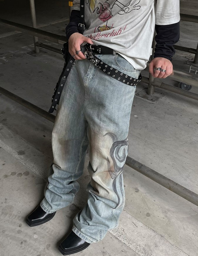 GRAVITY WIDE DENIM PANTS