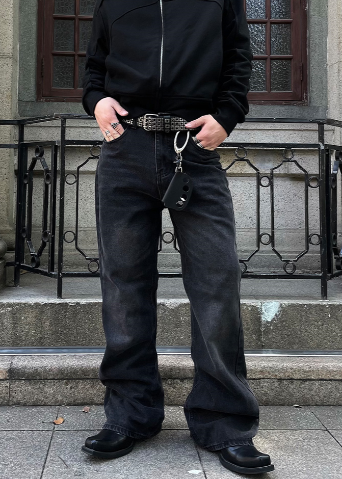 CLASSICAL FLARE DENIM PANTS