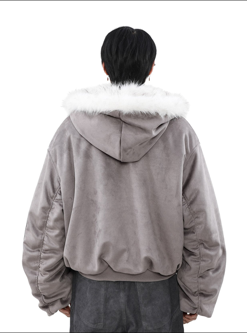 REVERSIBLE FURHOODED OUTER