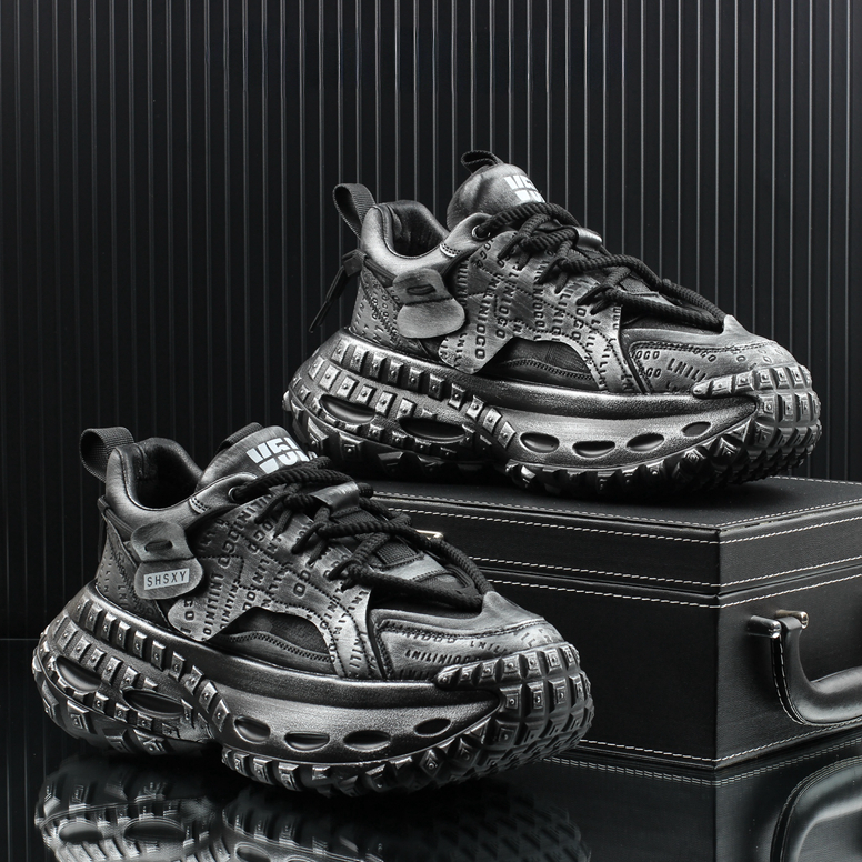 STITCHING LETTER PLATFFOM SNEAKER