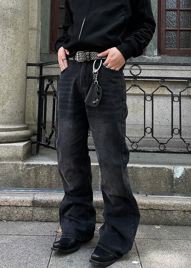 CLASSICAL FLARE DENIM PANTS