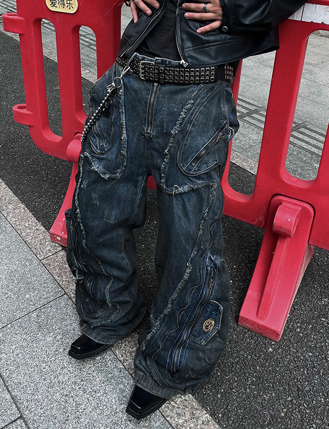 ROGUE WASHED BAGGY DENIM PANTS