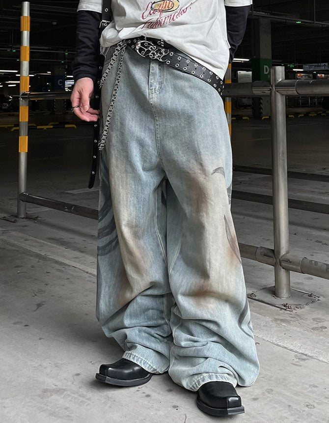 GRAVITY WIDE DENIM PANTS