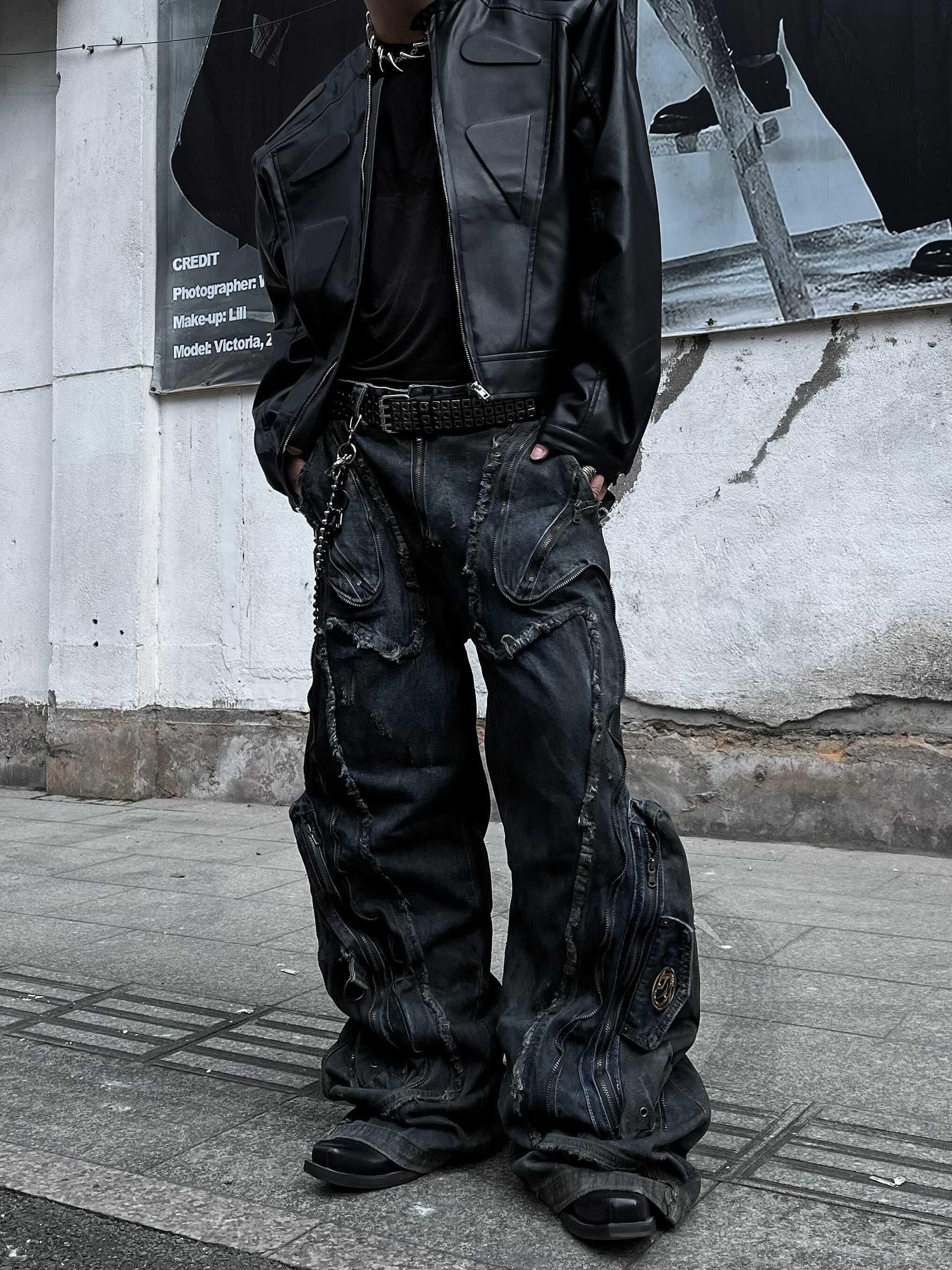 ROGUE WASHED BAGGY DENIM PANTS