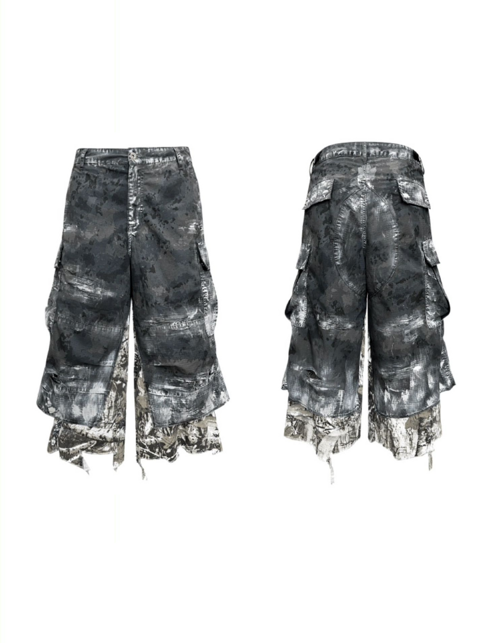CAMO RAZE DENIM SHORTS
