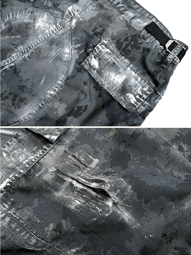 CAMO RAZE DENIM SHORTS